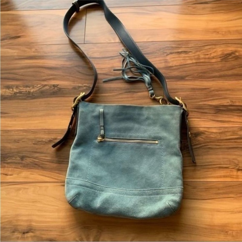 Coach retro cross body Stylish Blue Leather Shoulder Bag - Picture 9 of 10